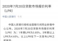 上一期LPR持平 贷款市场报价利率连续3个月不调整 上一期LPR持平 贷款市场报价利率连续3个月不调整