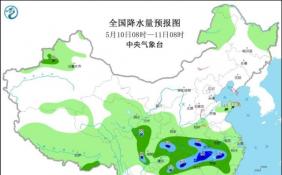 受低槽和低涡切变线影响 长江中下游将有较强降雨过程