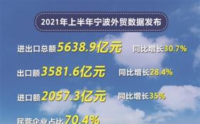 高于全国3.6个百分点 宁波进出口连续14个月同比正增长